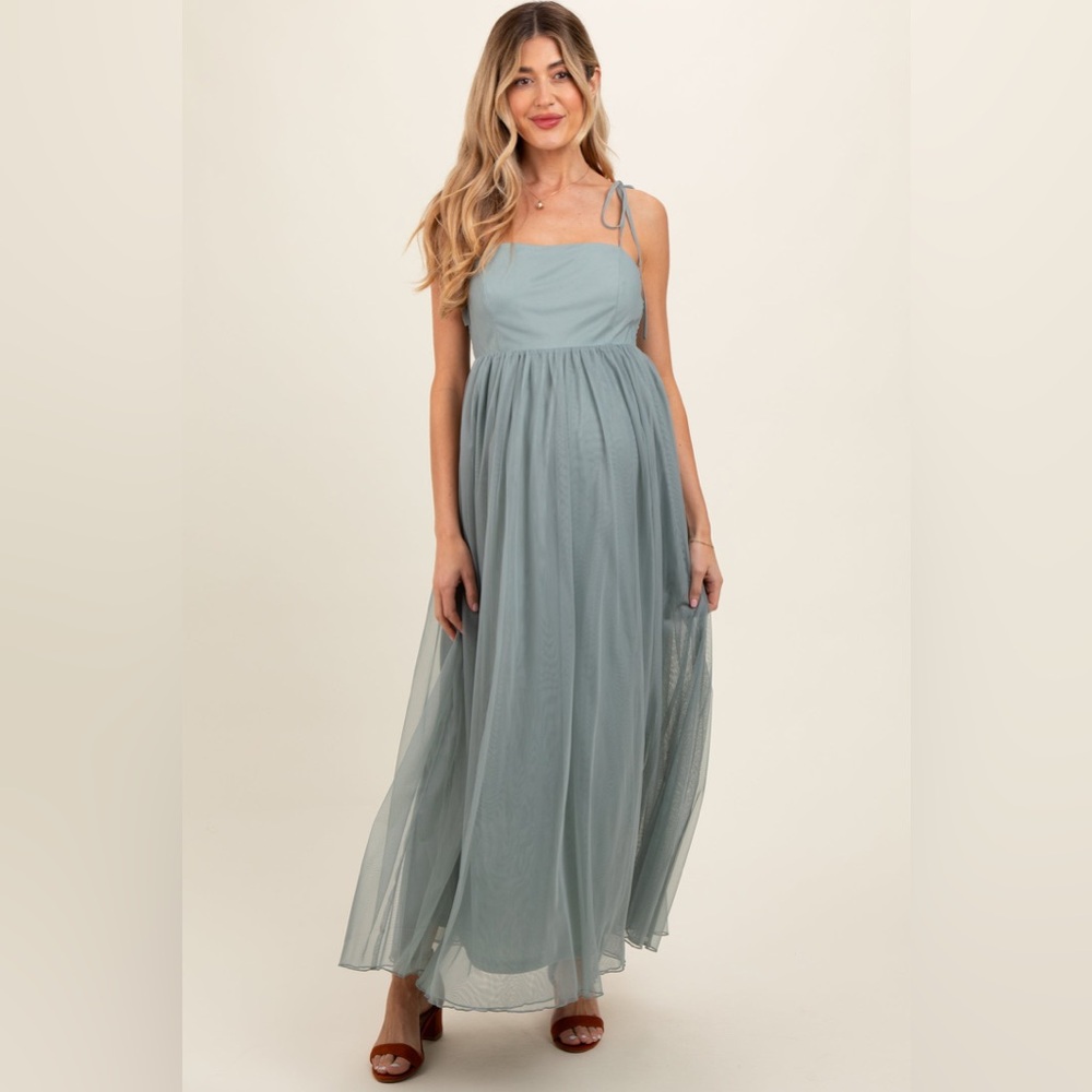 Pinkblush tulle maxi dress nwot